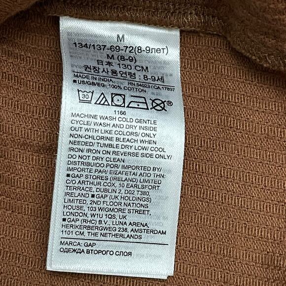 Gap Girls Brown Corduroy Skirt & Animal Print Ribbed Turtleneck Top Lot Size M - Picture 8 of 15